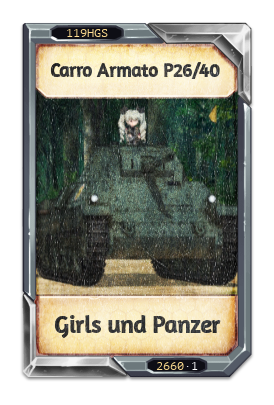 Carro Armato P26/40 Girls und Panzer