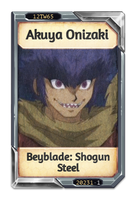 Akuya Onizaki Beyblade: Shogun Steel