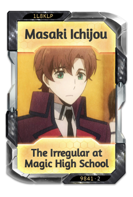 Masaki Ichijou The Irregular at Magic High School