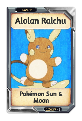 Alolan Raichu Pokémon Sun & Moon