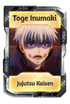 Toge Inumaki Jujutsu Kaisen