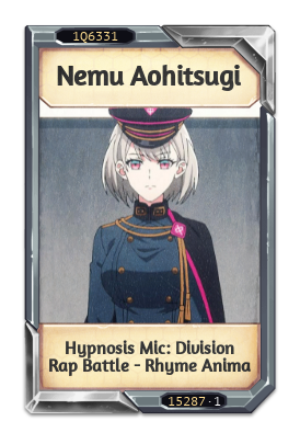 Nemu Aohitsugi Hypnosis Mic: Division Rap Battle - Rhyme Anima