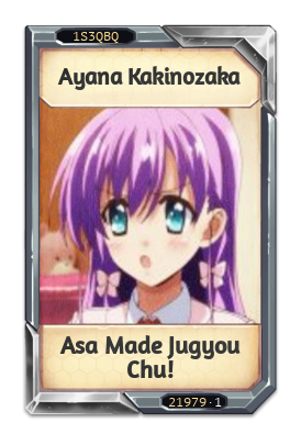 Ayana Kakinozaka Asa Made Jugyou Chu!