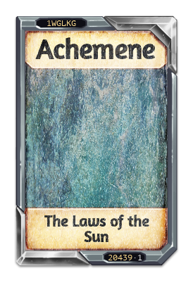 Achemene The Laws of the Sun