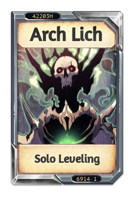 Arch Lich Solo Leveling