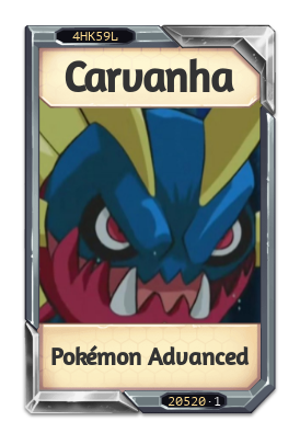 Carvanha Pokémon Advanced