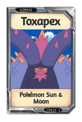 Toxapex Pokémon Sun & Moon