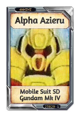 Alpha Azieru Mobile Suit SD Gundam Mk IV