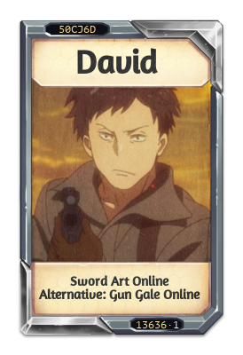 David Sword Art Online Alternative: Gun Gale Online