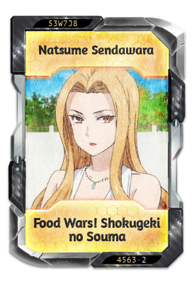 Natsume Sendawara Food Wars! Shokugeki no Souma