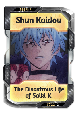 Shun Kaidou The Disastrous Life of Saiki K.