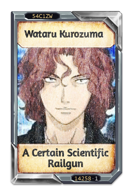 Wataru Kurozuma A Certain Scientific Railgun