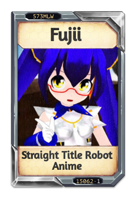 Fujii Straight Title Robot Anime