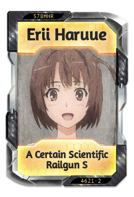 Erii Haruue A Certain Scientific Railgun S