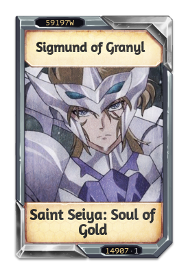 Sigmund of Granyl Saint Seiya: Soul of Gold