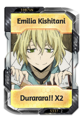 Emilia Kishitani Durarara!! X2