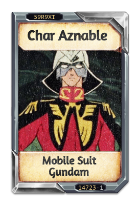 Char Aznable Mobile Suit Gundam