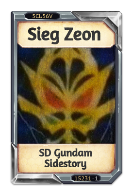 Sieg Zeon SD Gundam Sidestory