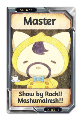 Master Show by Rock!! Mashumairesh!!