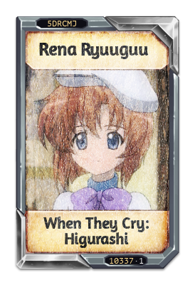 Rena Ryuuguu When They Cry: Higurashi