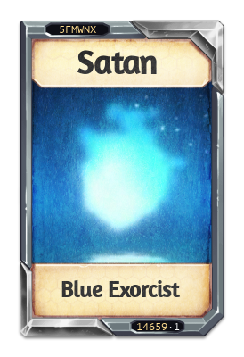 Satan Blue Exorcist