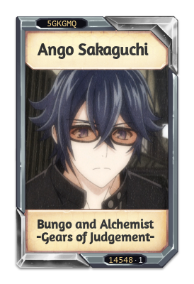 Ango Sakaguchi Bungo and Alchemist -Gears of Judgement-