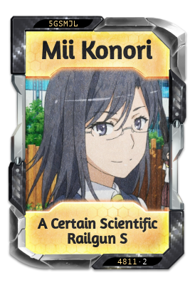 Mii Konori A Certain Scientific Railgun S