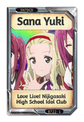 Sana Yuki Love Live! Nijigasaki High School Idol Club