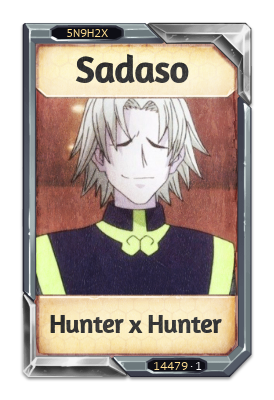 Sadaso Hunter x Hunter