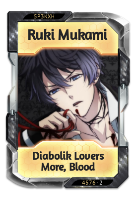 Ruki Mukami Diabolik Lovers More, Blood