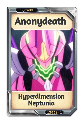 Anonydeath Hyperdimension Neptunia