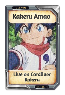 Kakeru Amao Live on Cardliver Kakeru