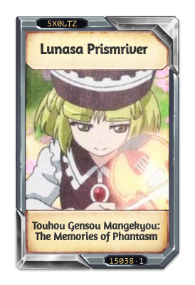 Lunasa Prismriver Touhou Gensou Mangekyou: The Memories of Phantasm