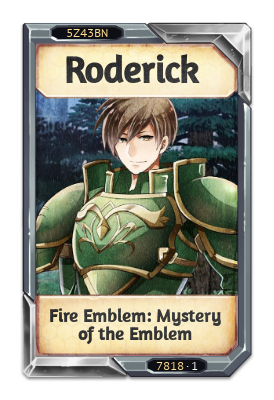 Roderick Fire Emblem: Mystery of the Emblem