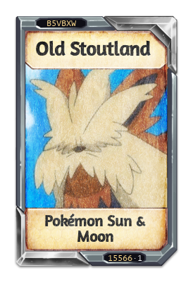 Old Stoutland Pokémon Sun & Moon