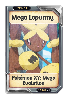 Mega Lopunny Pokémon XY: Mega Evolution