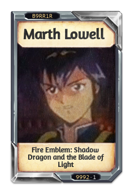 Marth Lowell Fire Emblem: Shadow Dragon and the Blade of Light