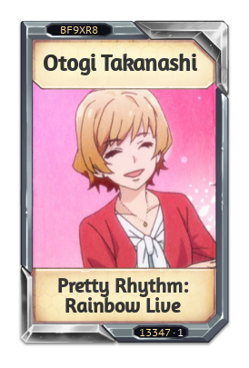 Otogi Takanashi Pretty Rhythm: Rainbow Live