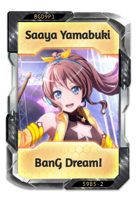 Saaya Yamabuki BanG Dream!