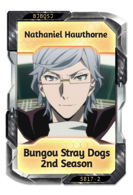 Nathaniel Hawthorne Bungou Stray Dogs 2nd Season