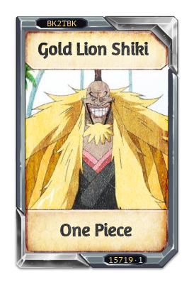 Gold Lion Shiki One Piece