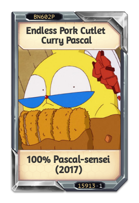 Endless Pork Cutlet Curry Pascal 100% Pascal-sensei (2017)