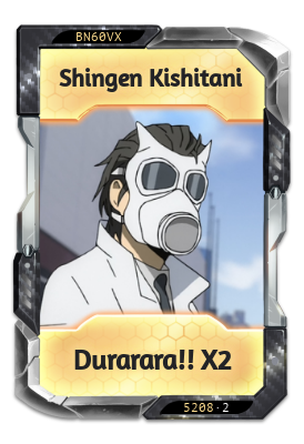 Shingen Kishitani Durarara!! X2