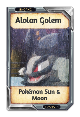 Alolan Golem Pokémon Sun & Moon