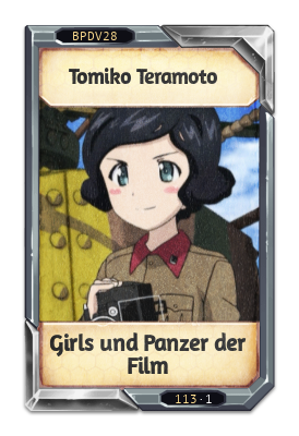 Tomiko Teramoto Girls und Panzer der Film