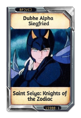 Dubhe Alpha Siegfried Saint Seiya: Knights of the Zodiac