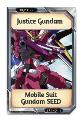 Justice Gundam Mobile Suit Gundam SEED