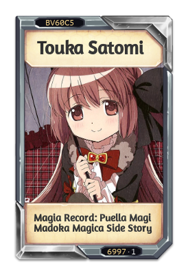 Touka Satomi Magia Record: Puella Magi Madoka Magica Side Story