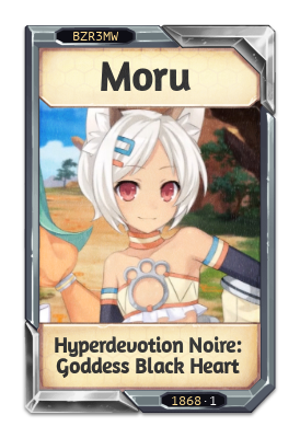 Moru Hyperdevotion Noire: Goddess Black Heart