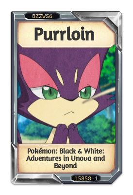 Purrloin Pokémon: Black & White: Adventures in Unova and Beyond